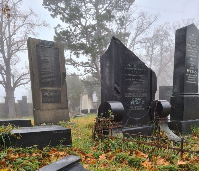 Der alte israelitische Teil am Wiener Zentralfriedhof